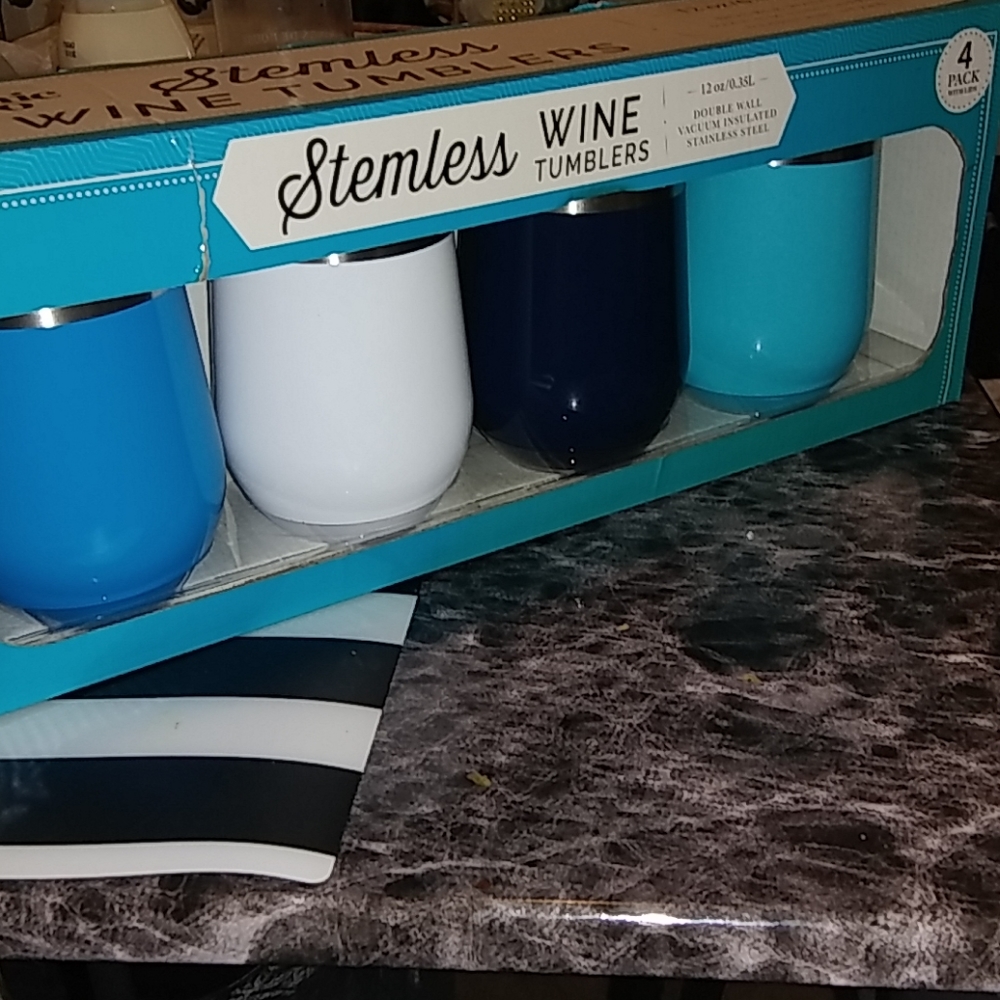 Stemless Wine Tumblers 4pack